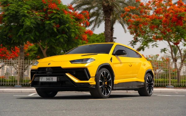 Yellow Lamborghini Urus Photo 2