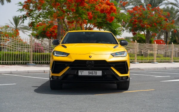 Yellow Lamborghini Urus Photo 4