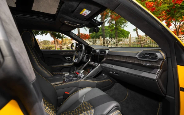 Yellow Lamborghini Urus Photo 9