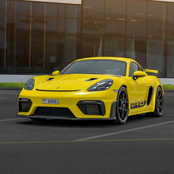 Желтый Porsche GT4 Photo 7