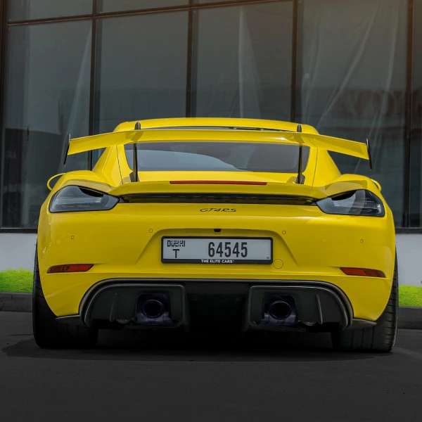 Желтый Porsche GT4 Photo 9